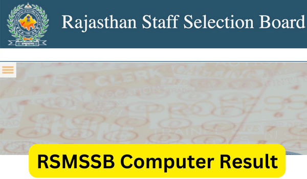 RSMSSB Computer Result
